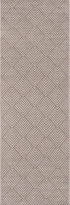 Laura Contemporary 2'0\" x 6'0\" Runner Rug in Ivory Indoor Area Rug