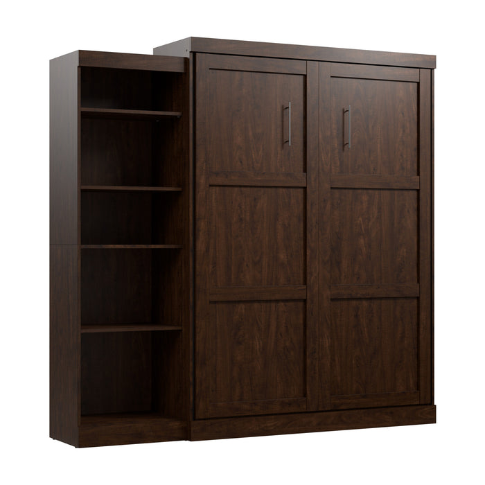 Bestar Pur Queen Murphy Bed with Storage Unit 90-Inch Wall Bed