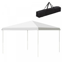 Outsunny 13' X 13' Pop Up Gazebo, Height Adjustable Party Tent, White