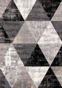 Covington Distressed Triangles Area Rug - 2'8