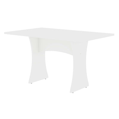 Coney Mid-Century Modern 53" Dining Table in White | Table a manger Coney style mid-century moderne 53" en blanc