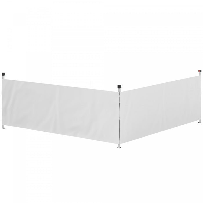 Outsunny 2 Pcs Canopy Half Walls For 10' X 10' Or 10' X 20' Canopy, White