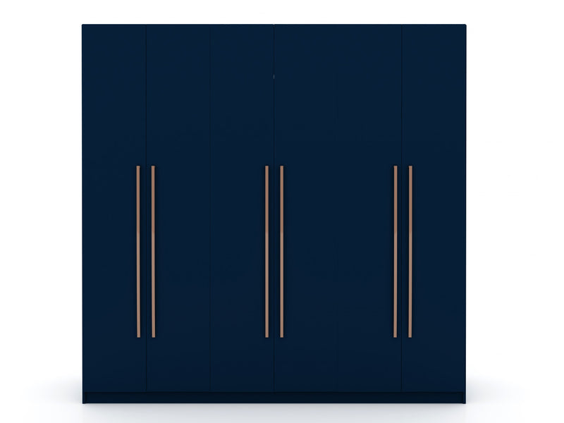 Gramercy Contemporary Modern 82\" Wardrobe Closet in Midnight Blue