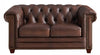 Hydeline Standwood Leather Loveseat - Brown