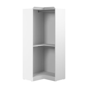 Bestar Versatile 36 W Corner Closet Organizer - White