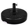 Costway 20'' Round 23L Water Filled Umbrella Base Stand Self-filled Patio Furniture