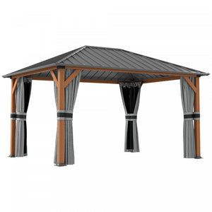 Outsunny 13' X 10' Hardtop Gazebo Outdoor Gazebo Canopy