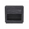 Soren Contemporary 26\" Nightstand in Charcoal Gray (1-Drawer)
