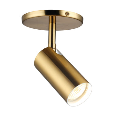 Dainolite Stanly 1 Light Spotlight Aged Brass Lamp|Projecteur Stanly de Dainolite avec fini laiton vieilli et 1 ampoule
