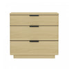 Payton Modern 26\" Nightstand in Natural Oak (3-Drawer)
