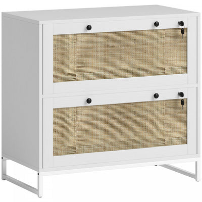 Vinsetto Filing Cabinet for Letters, A4, Legal Size Papers, White