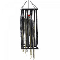 Outsunny Animated Halloween Decoration, Animatronics Skeleton Reaper