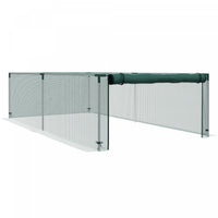 Outsunny 8' x 4' Crop Cage, Plant Protector with Zipper Roll-Up Door
