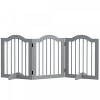 Pawhut Freestanding Pet Gate For Dogs 24