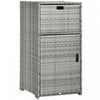 Outsunny Outdoor Towel Rack For Pool W/ Two Storage Space Towel Rack, Gray