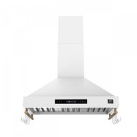 Forno Venezia 36 Inch Wall-Mounted Range Hood, White-FRHWM5503-36WHT