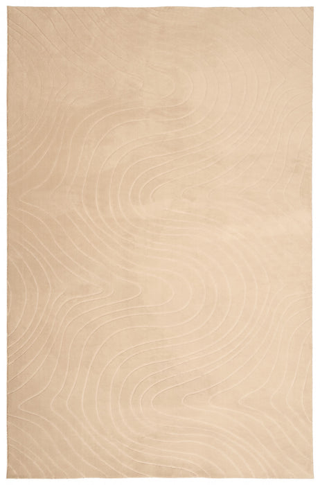 Somos Contemporary Beige Washable Rug 6'7\" x 9'0\" Indoor Area Rug