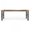 Gladiator 8' Adjustable Height Hardwood Workbench - Hammered Granite