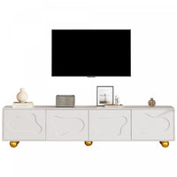 Emily Cloud-Shape TV Cabinet Entertainment Center with Storage