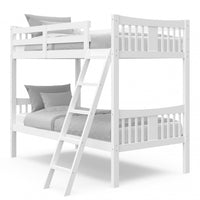 Storkcraft Caribou Twin over Twin Bunk Bed - White