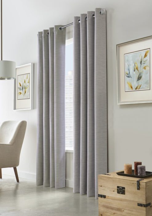Rockhampton Silver Grommet Curtain Panel - 52\" X 84\"