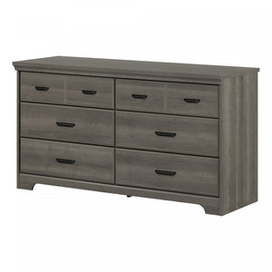 Versa 6-drawer Dresser - Gray Maple 