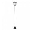Outsunny 70\" Solar Torch Lights Outdoor Garden Lighting 6 LED Water-resist Auto On/off 6 Hours (black)