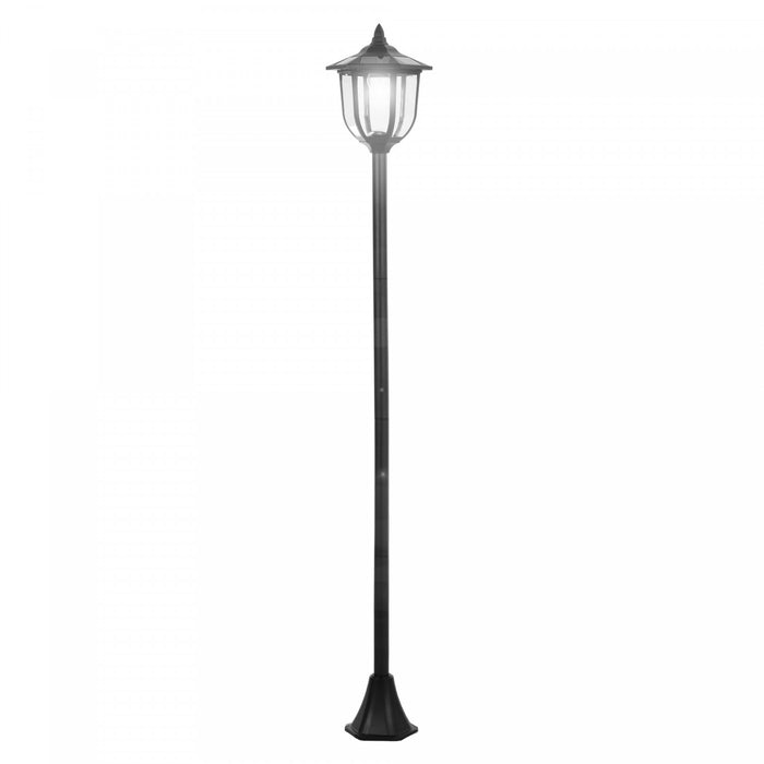 Outsunny 70\" Solar Torch Lights Outdoor Garden Lighting 6 LED Water-resist Auto On/off 6 Hours (black)