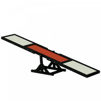 Pawhut Wood Pet Seesaw Platform Dog Agility Training Equipment Run Game Toy Weather Resistant Pet Supplies Black