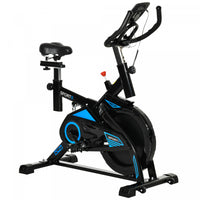 Soozier Stationary Exercise Bike Indoor Cardio Workout Cycling Bicycle W/ Heart Pulse Sensor & Lcd M