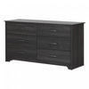 Fusion 6-drawer Dresser - Gray Oak 