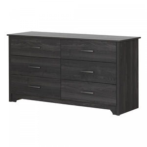 Fusion 6-drawer Dresser - Gray Oak 