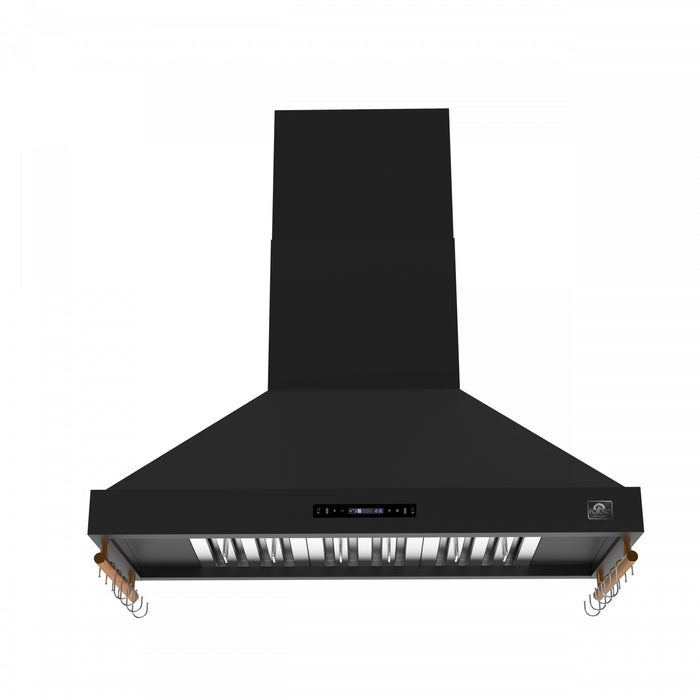 Forno Venezia 48 Inch Wall-Mounted Range Hood, Black-FRHWM5503-48BLK