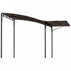 Outsunny 10x8ft Metal Gazebo With Extendable Side Awning Shelter Sun Shade