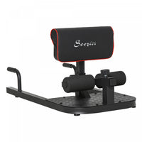 Soozier Adjustable Squat Machine With Push Up Bars, Multifunction Deep Sissy Squat Machine Leg Exerc
