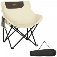 Outsunny Lightweight Camping Chair for Adults with Carry Bag Side Pocket