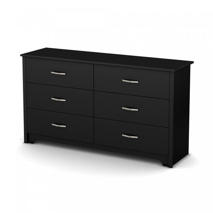 Fusion 6-drawer Dresser - Pure Black 
