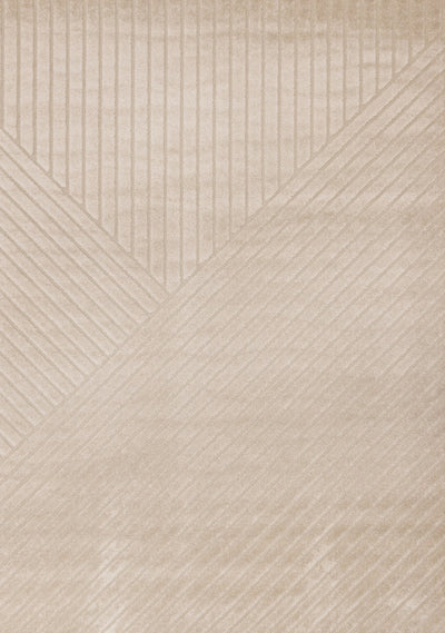 Oslo Beige Angled Striped Design Rug, 7'10" x 10'6" Indoor Area Rug | Tapis design a rayures angulaires beige Oslo, 7'10" x 10'6"