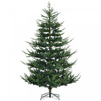 HOMCOM 7.5' Artificial Christmas Tree with Hinge Design Green