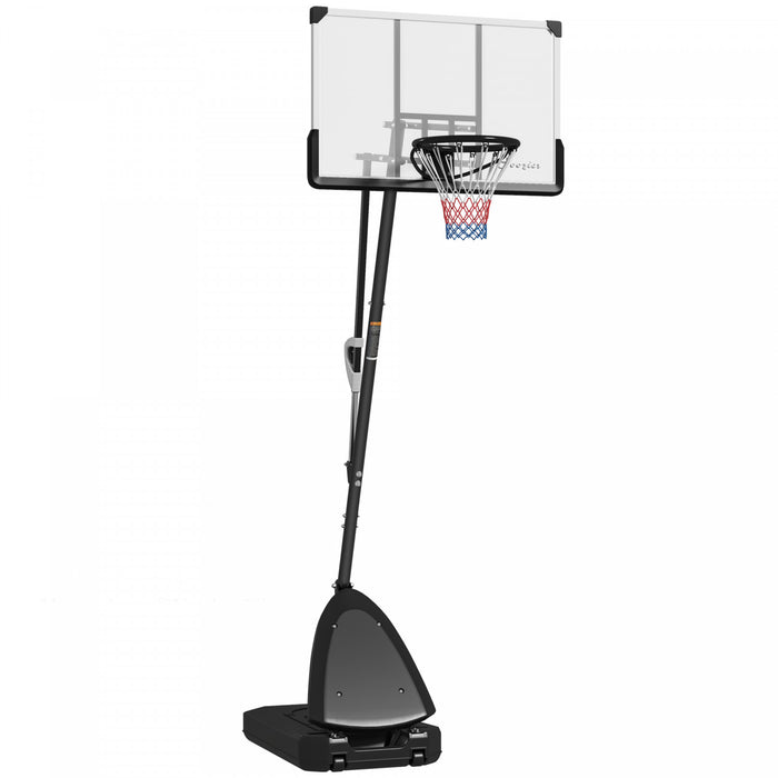 Soozier Portable Basketball Hoop Outdoor, 5-10' Adjustable Basketball Goal