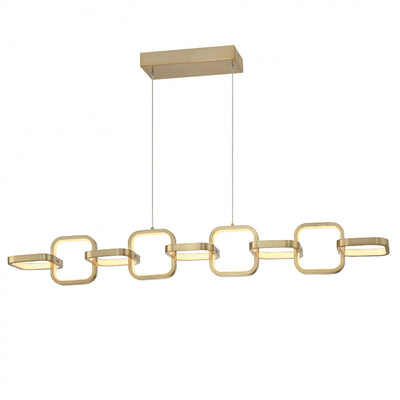 Dainolite Patsy LED Horizontal Pendant 59w Aged Brass White Silicone Diffuser Lamp|Luminaire suspendu horizontal Patsy de Dainolite en silicone blanc qui diffuse la lumière, avec fini laiton vieilli et ampoule à DEL de 59 W