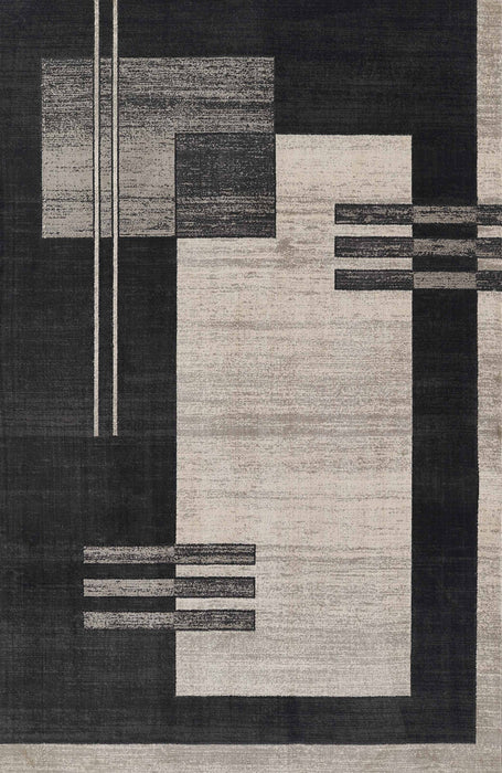 Sorelle Contemporary 7'9\" x 9'10\" Area Rug in Grey Indoor Area Rug