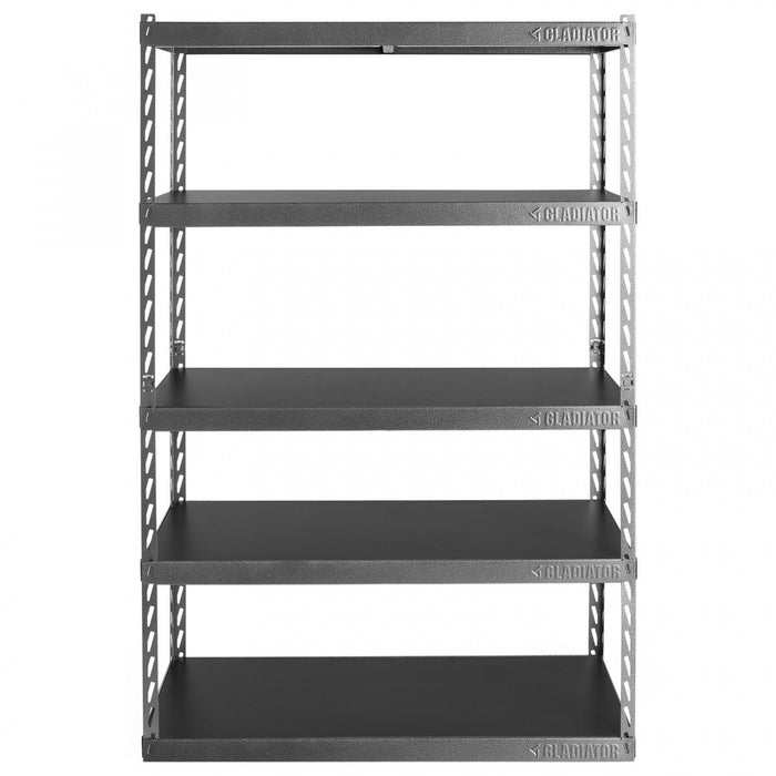 Gladiator 48\" Wide EZ Connect Rack with Five 18\" Deep Shelves - Hammered Granite