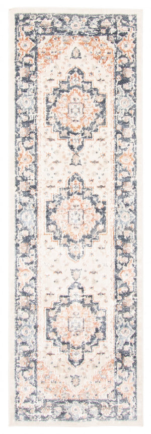 Heriza Ivory Runner Area Rug - 2'8