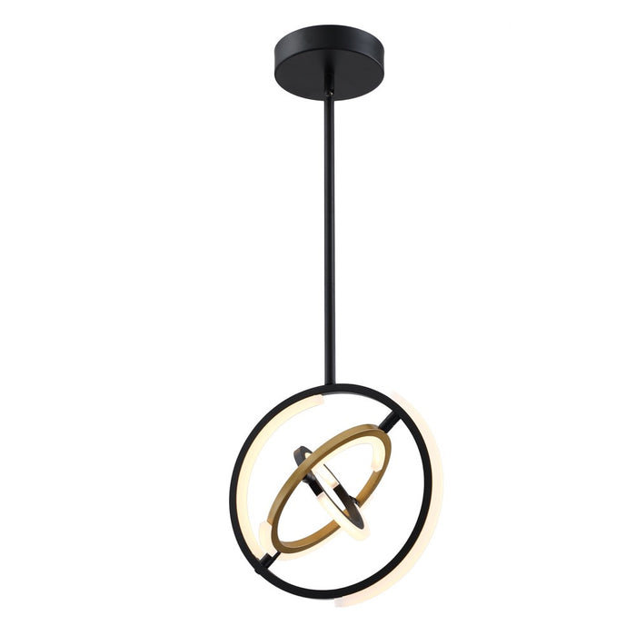 Trilogy Collection 13\" Integrated LED Pendant - Black & Gold