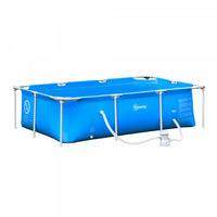 Outsunny 8.3’ X 5’ X 26” Frame Above Ground Swimming Pool Set, Blue