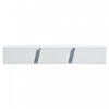 Lumina 64.9 Inch Wall-Mounted TV Cabinet with LED Lights and Acrylic Doors, White