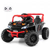 Costway 12v Kids Ride On Truck With Parental Remote 3 Speeds & Reverse Forward Function Red