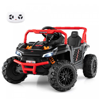Costway 12v Kids Ride On Truck With Parental Remote 3 Speeds & Reverse Forward Function Red