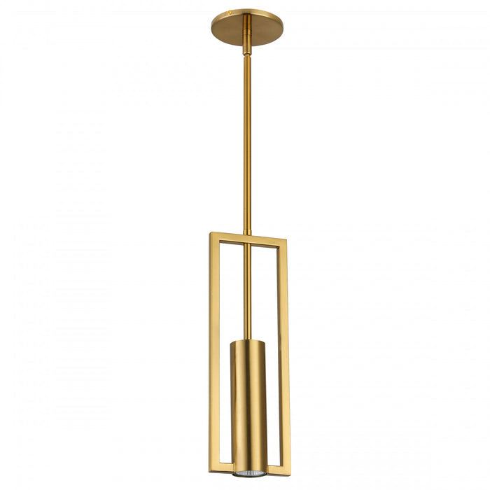 Dainolite Pauline 1 Light Pendant Aged Brass Lamp